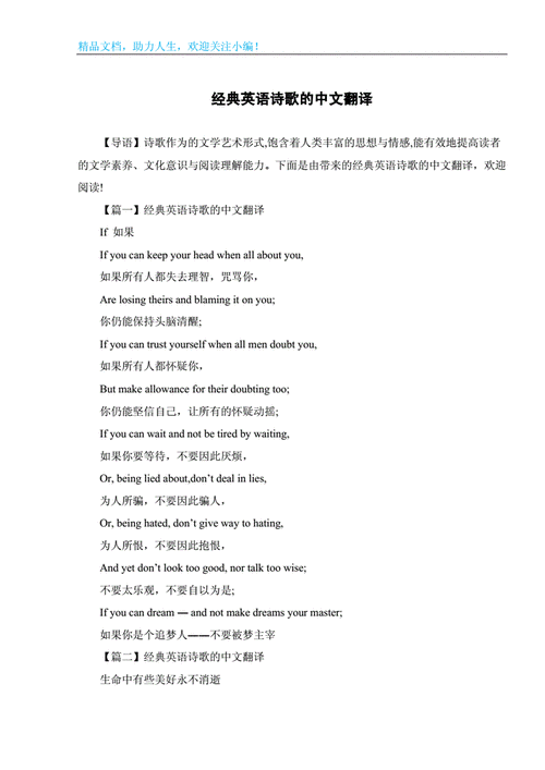 英语翻译成中文的惊艳句子